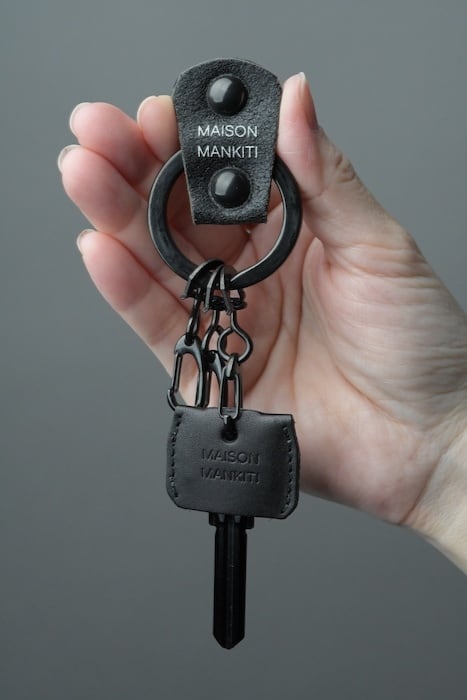KEYRING・CAP □ブラック・ブラック□_真鍮キーリング・キー