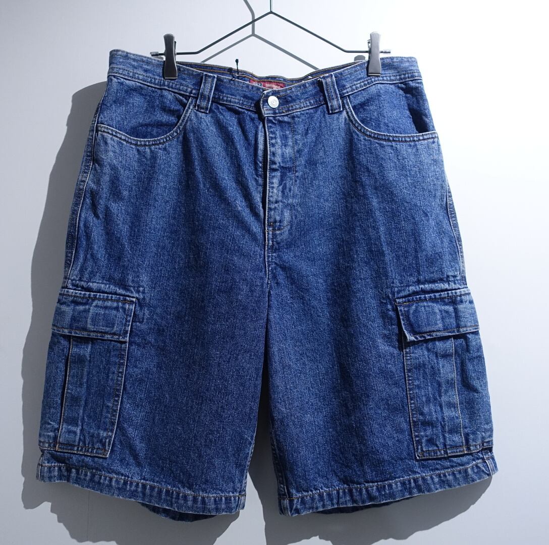 "FADED GLORY" Denim Cargo Baggy Shorts