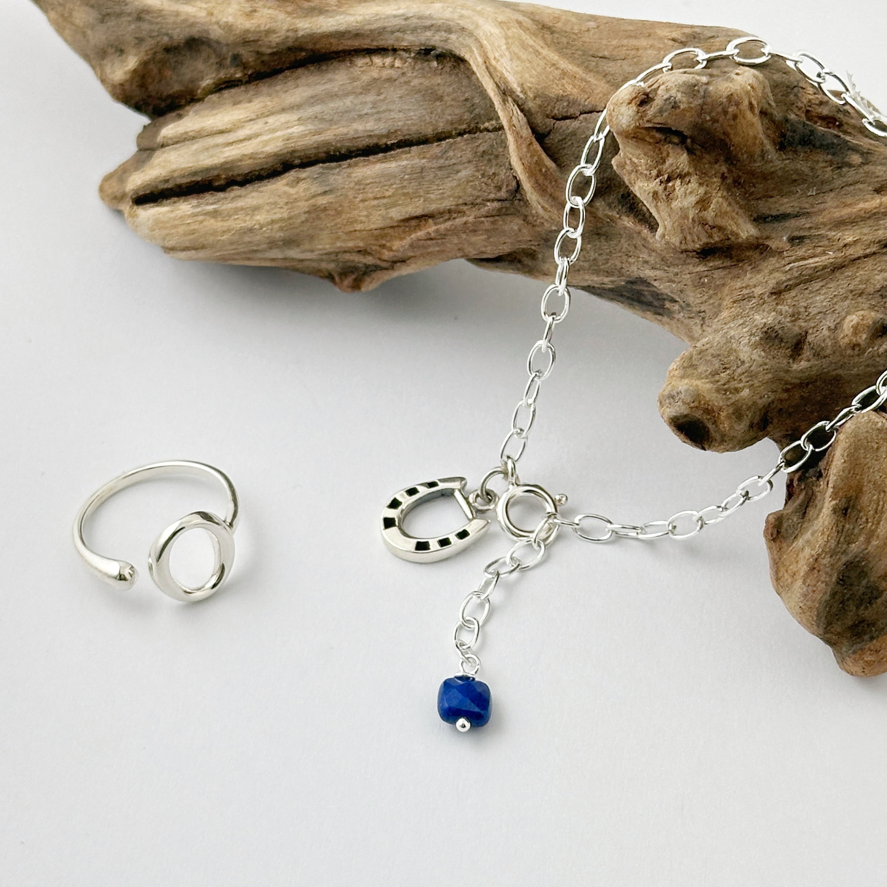 Lagoon Original ホースシュー ラピスラズリ ブレスレット 馬蹄 馬