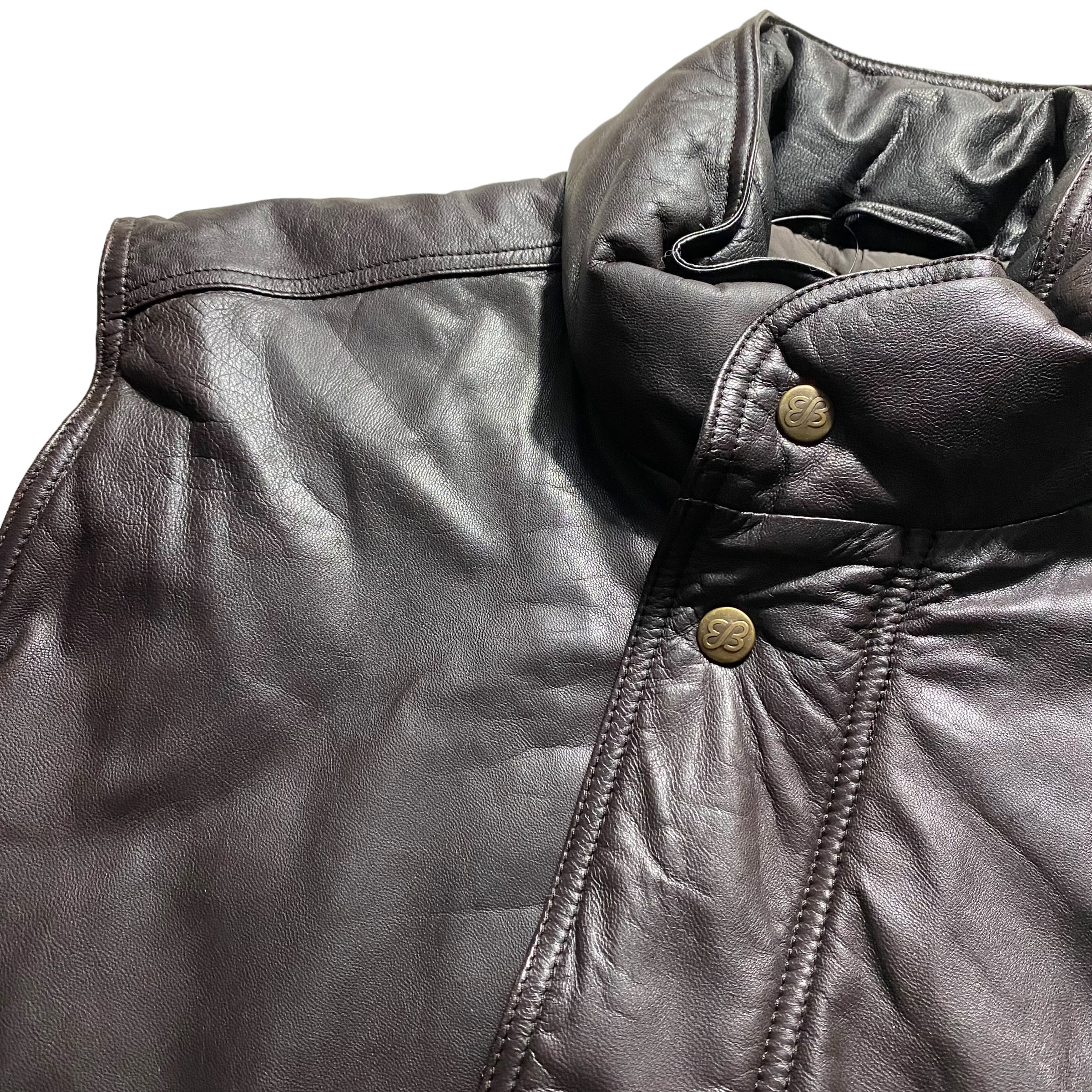 vintage 1980's~ EDDIE BAUER leather down vest | NOIR ONLINE