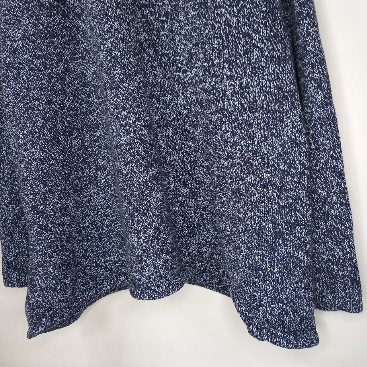 エルエルビーン　クルーネック　コットン　ニット　セーター　ミドルゲージ　霜降り