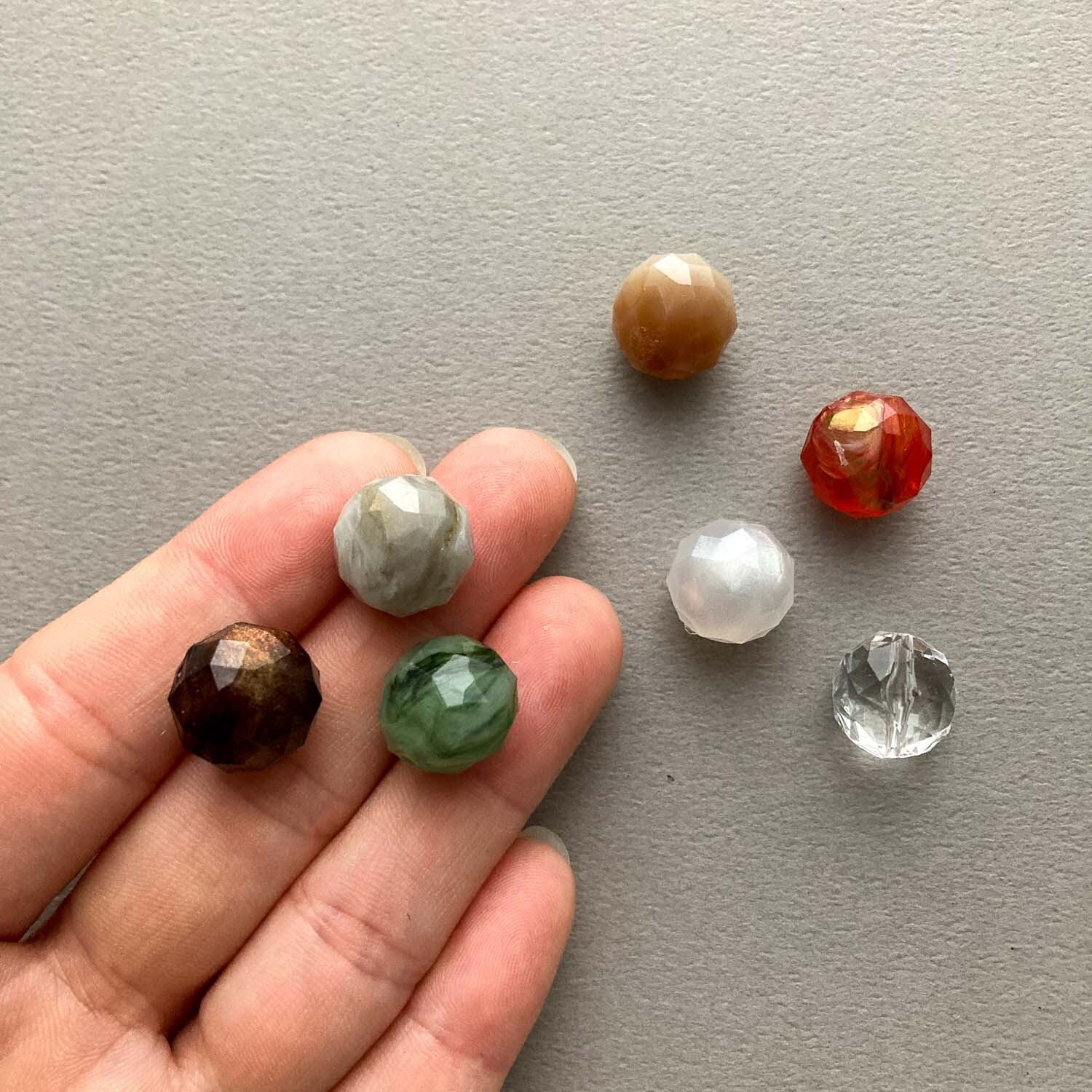 多面ミラーボールカットビーズパック（4p） | Dua-アクセサリーパーツ