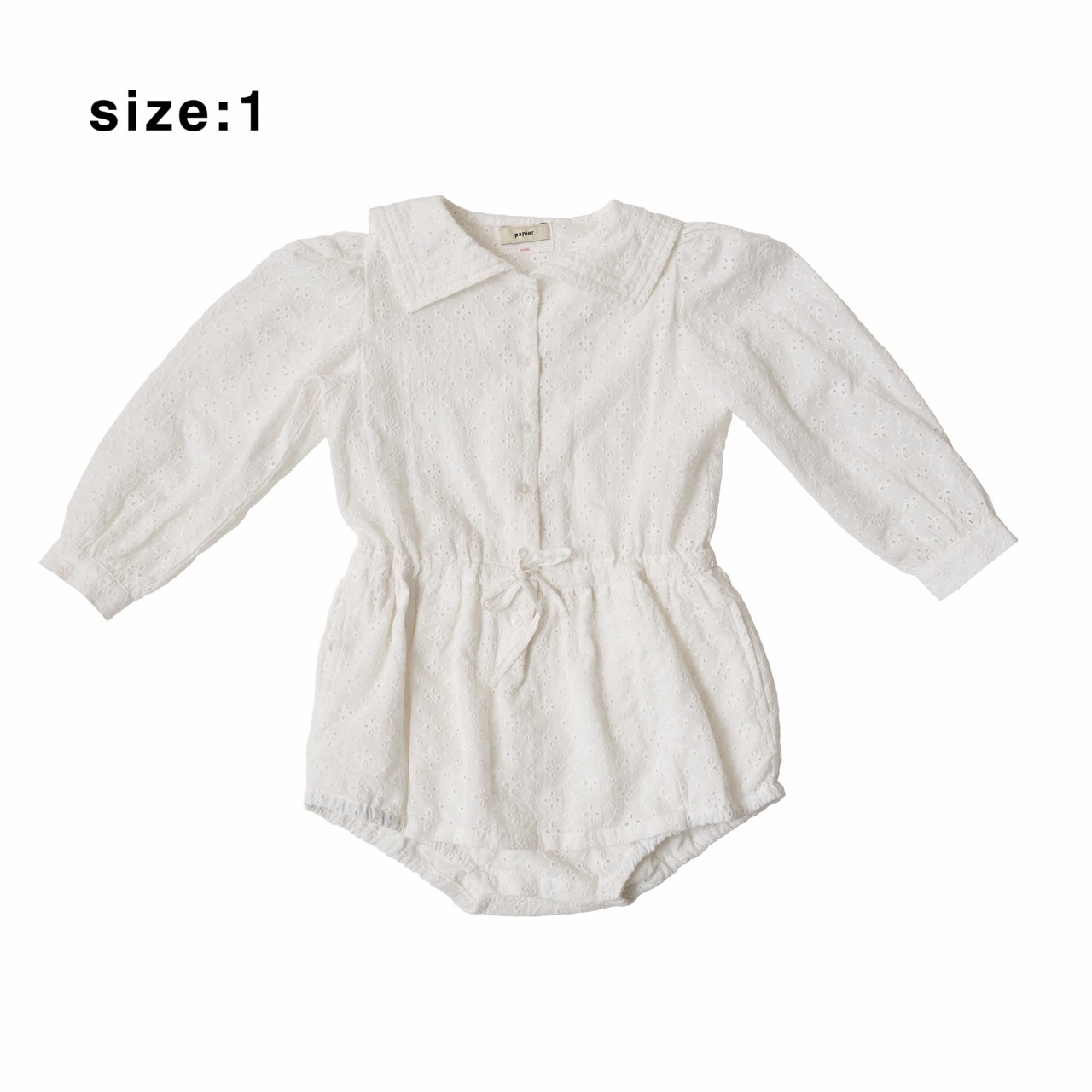 【KIDS】lace lily sailor rompers/size1