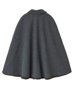 CLANE REVERSIBLE BOA MILITARY CAPE COAT