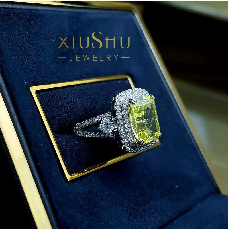 オリーブグリーン ライムグリーン 高炭素ダイヤモンド キラキラ