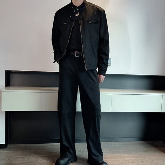 予約販売】カジュアルスーツ メンズ セットアップ 2点セット スタンド