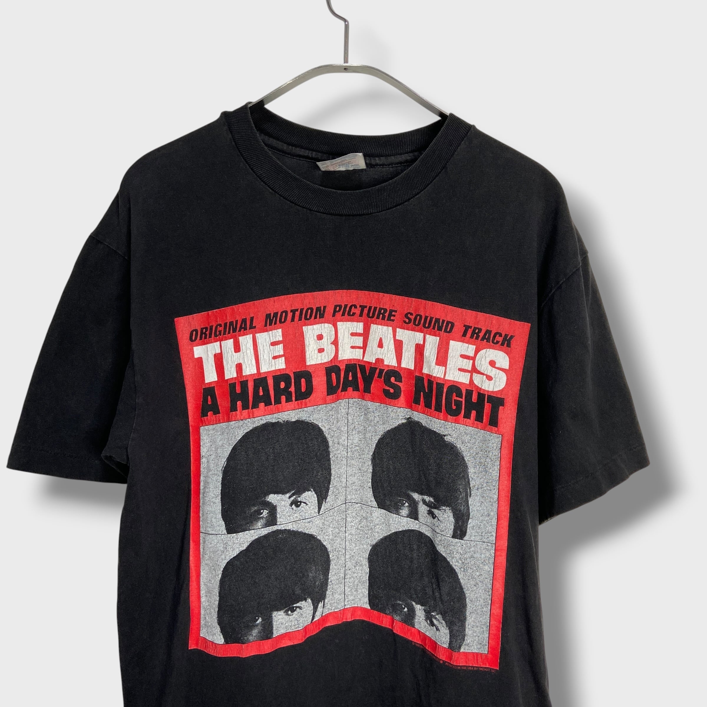 THE BEATLS 90s バンドTシャツ 黒 M 両面プリント ビートルズ | 古着屋 Uan