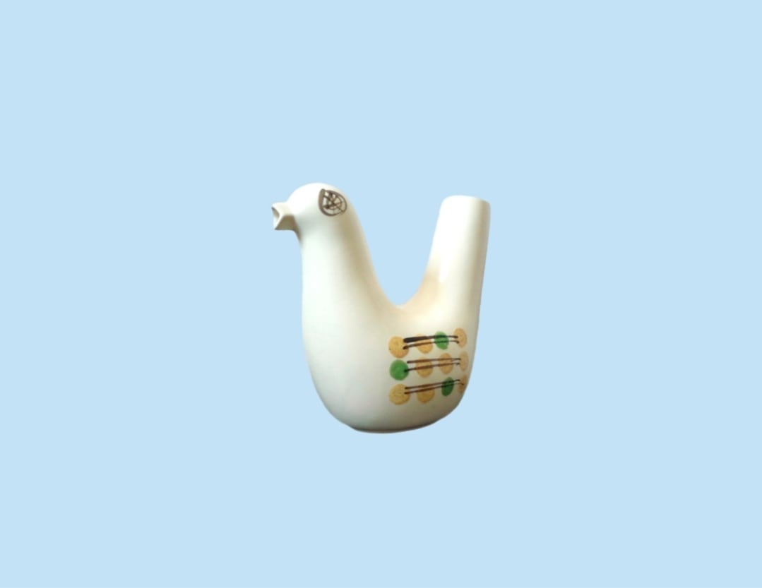 BIRD CERAMIC PITCHER & VASE