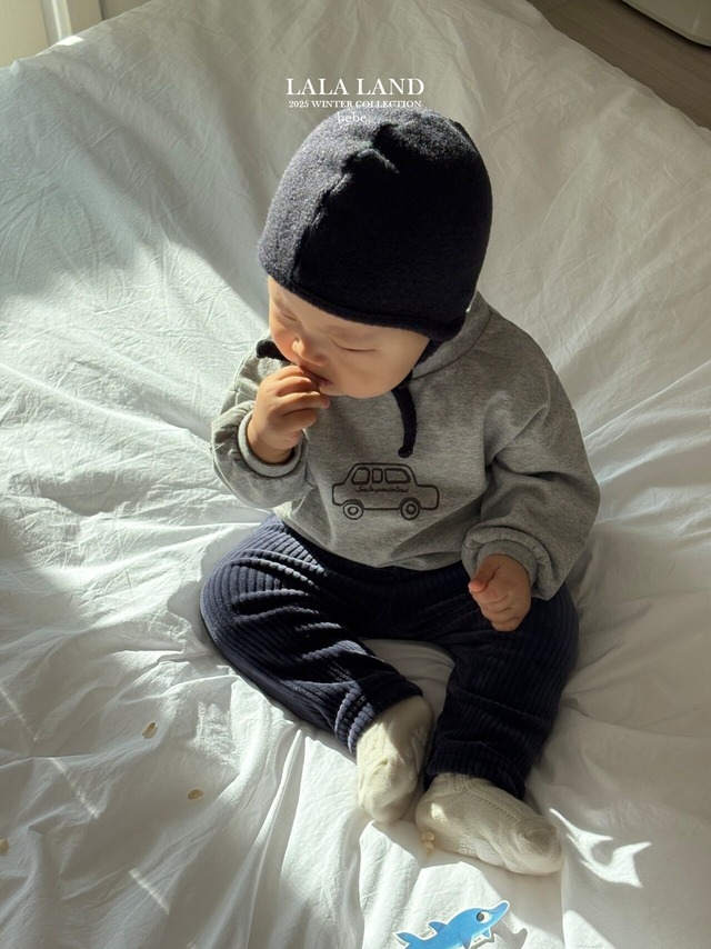 予約⌇LALALAND / (bebe) mink ribbed leggings