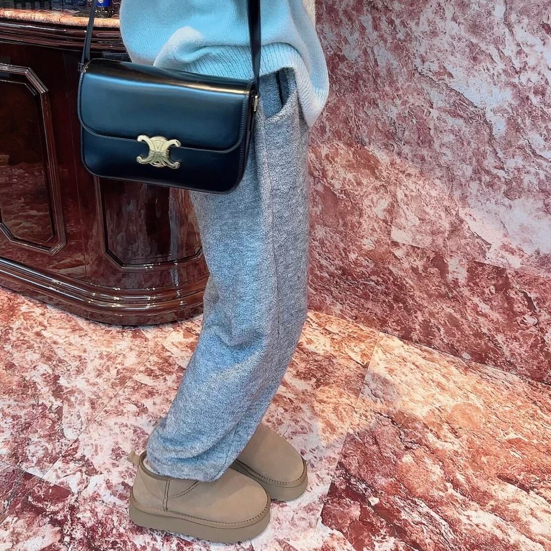 Terry wool jogger pants / grey (12月中旬頃発送予定)