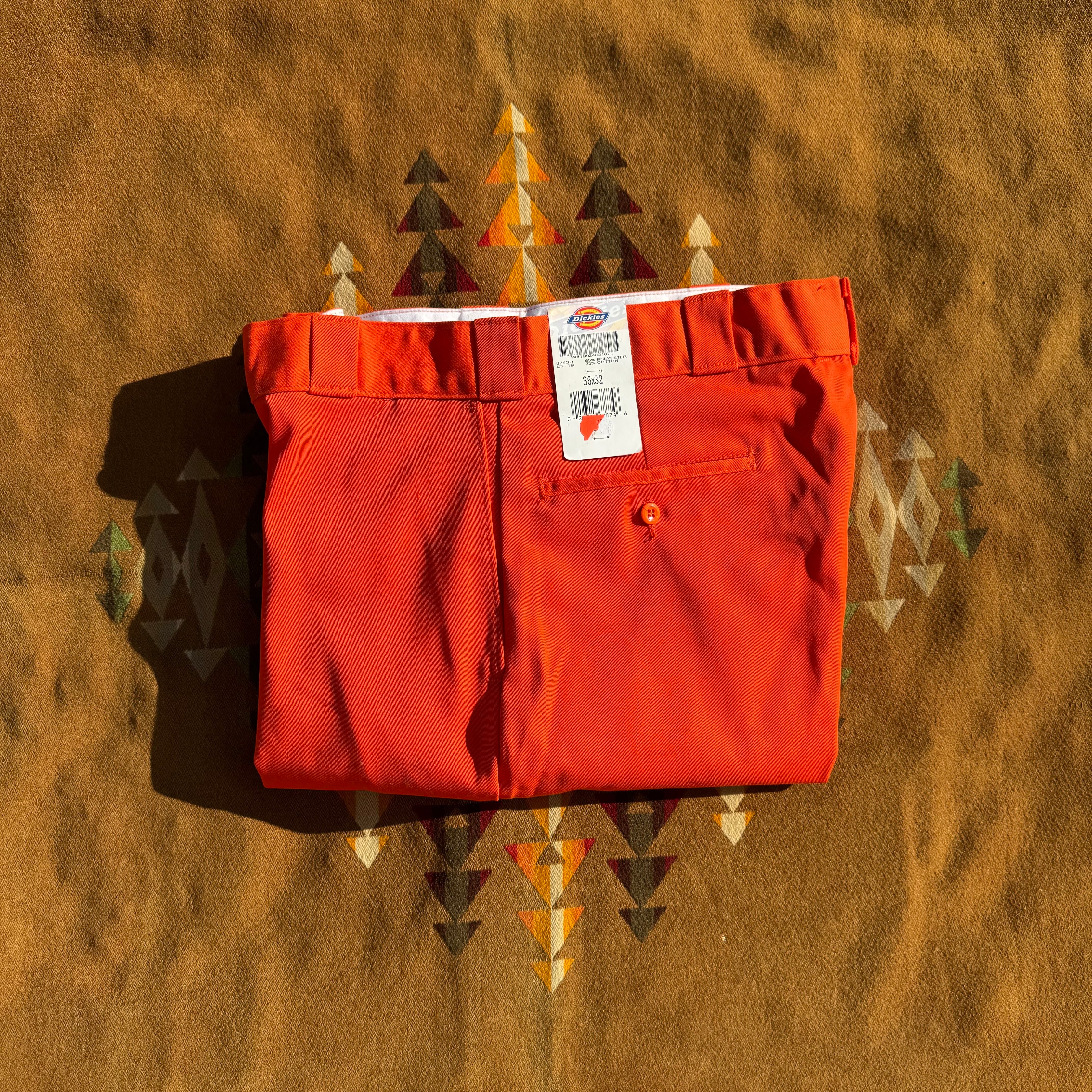 Circa 1990s Deadstock "Dickies 8740R (Orange)" Vintage Work Pants/36