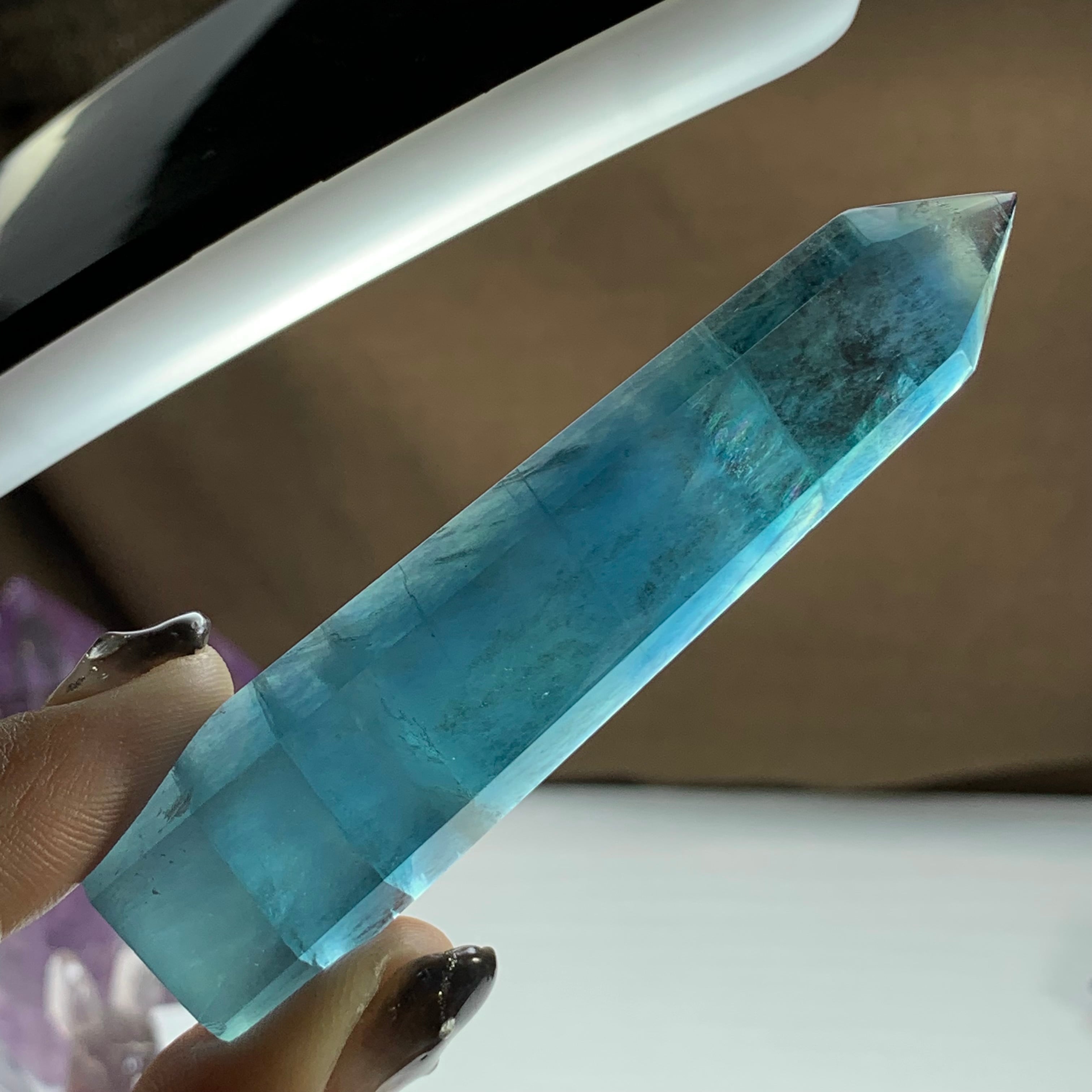 10.ブルー×グリーン グラデーションフローライトポイント