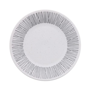 【新着特価】EAST table(イーストテーブル) プレート 24cm Rim wire 白 日本製 大皿 モダン レンジ対応 食洗器対応 111-003-01