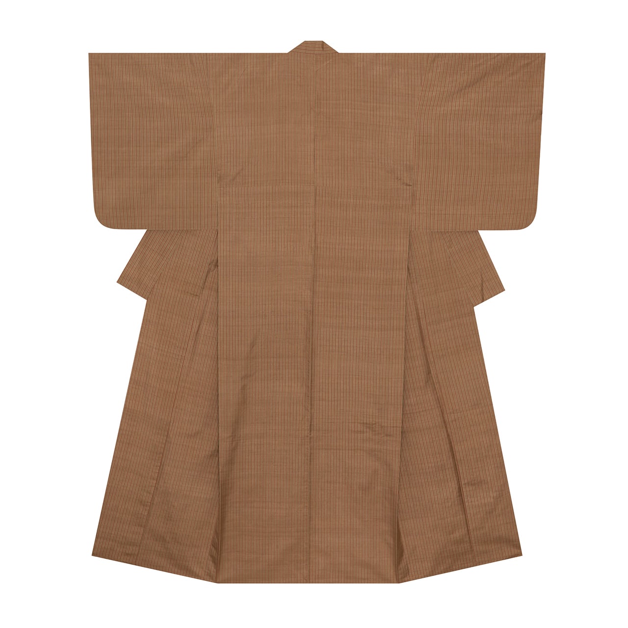 お花と花瓶の模様 小千谷ちぢみ 麻単衣着物【中古】 | かわの屋