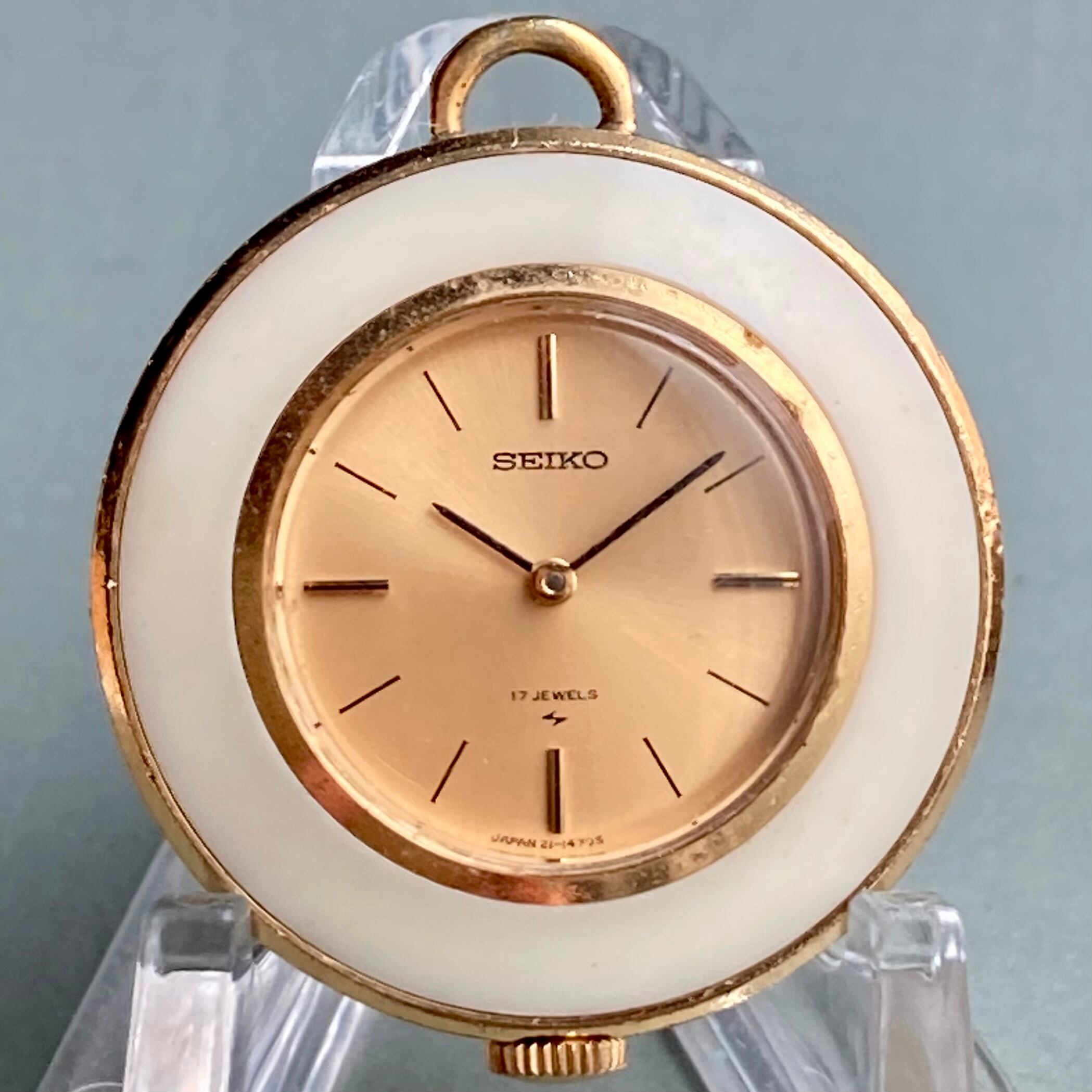 動作品】セイコー SEIKO アンティーク 懐中時計 手巻き ペンダント 