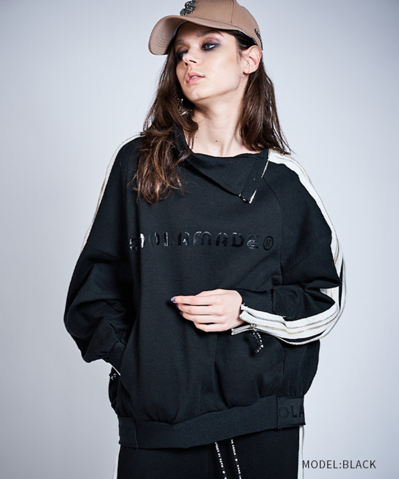 ダブルファスナールーズTOPS (D/GRAY) CQ-47032