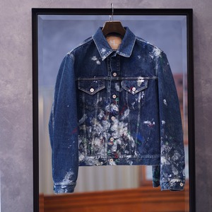 HERILL (へリル) 24SS "HL Denim splash Jacket" -Vintage-worn-