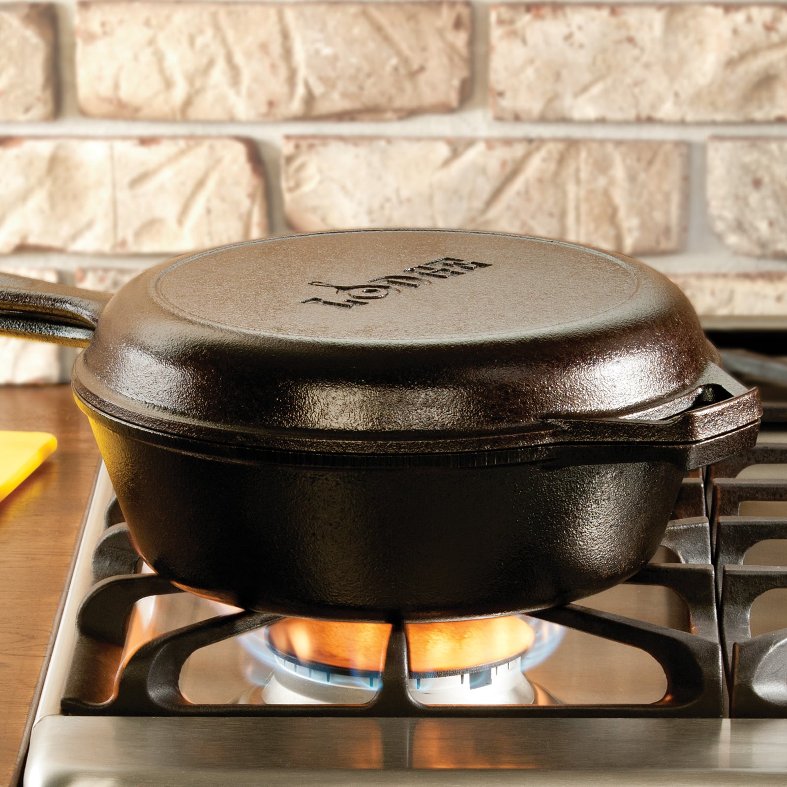 LODGE ロッジ 3 QUART CAST IRON COMBO COOKER コンボクッカー10 1/4