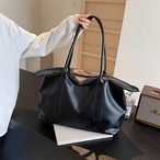 大容量バック レディースバック ２色 黒 茶 トートバック 無地 ボディバック 仕事カバン デイリーバック