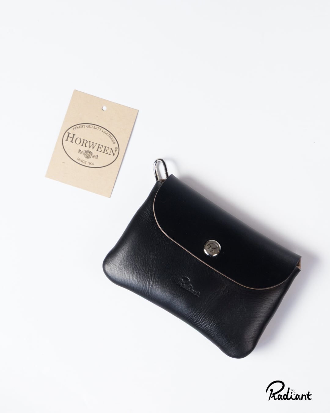 吊るせるお財布 / RW-17 【BLACK silver】 | radiant leatherworks