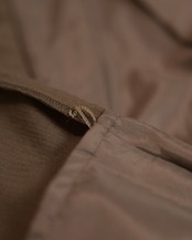 itochi - Wool & Cashmere Corduroy Tuck Slacks :Brown|先染め/尾州×遠州/裏地付き