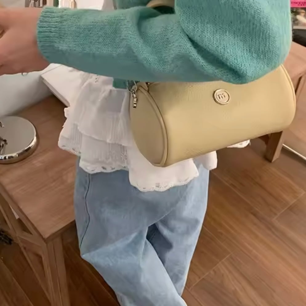 roll cake shoulder bag