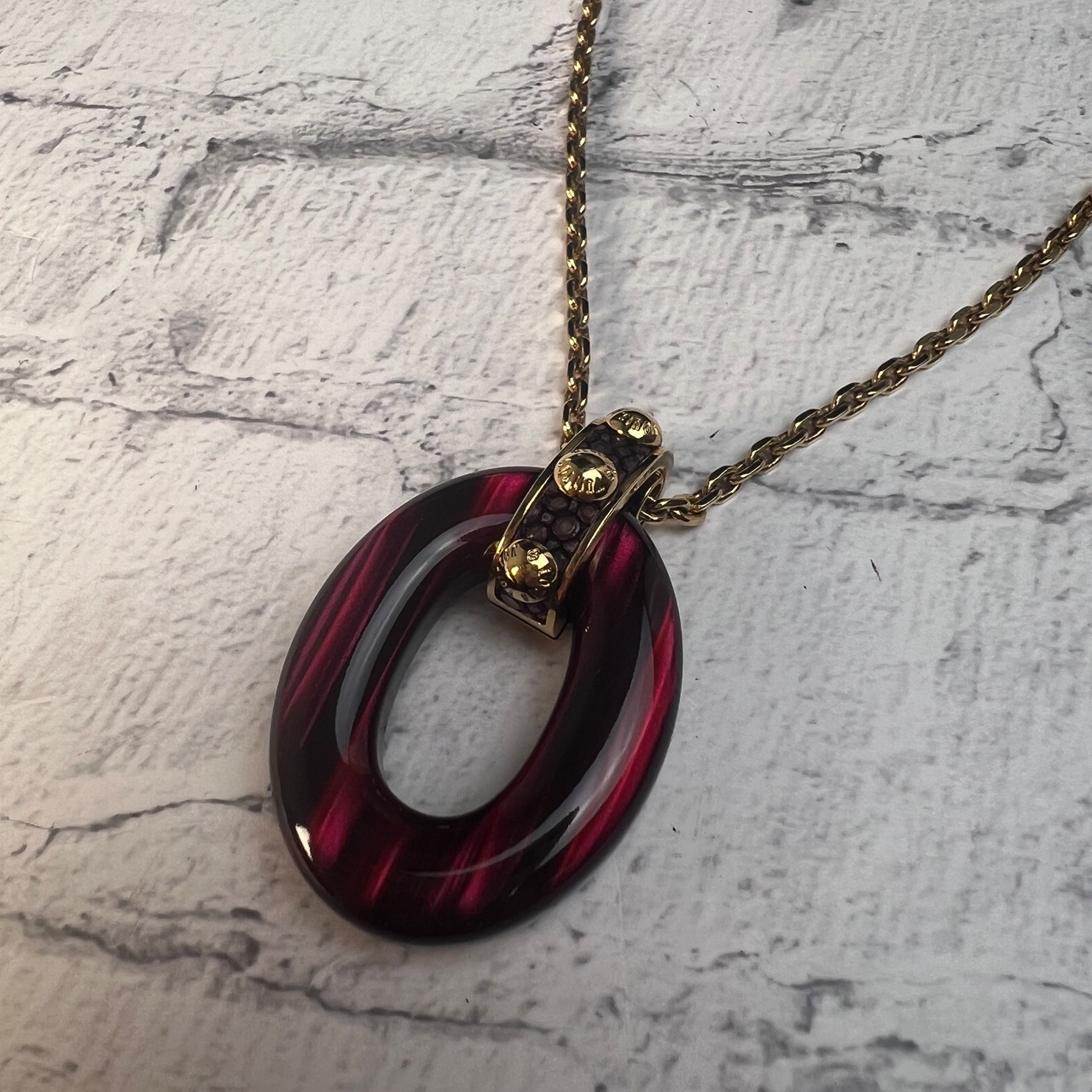 LOUIS VUITTON ルイヴィトン  パンダンティフ・ギミアクルー  ネックレス パープル A-10248