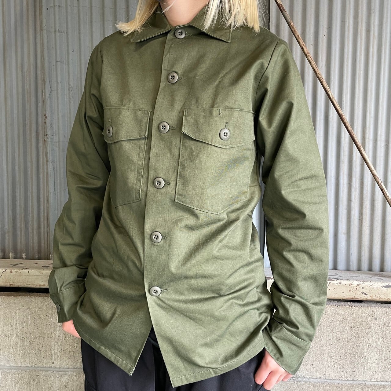 誕生日プレゼント 美品 ミリタリーシャツ 古着 US.ARMY asakusa.sub.jp