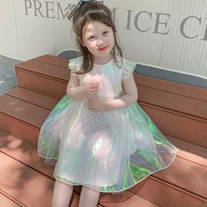 2色 子供服 90〜140 フリルスリーブ シースルー フレアドレス スパンコール 送料無料 ノースリーブ 子供 キッズコーデ キッズファッション キッズドレス キッズ 可愛い きれいめ エレガント クルーネック 春 夏 秋 ガーリー 韓国系 お出かけ 外出 きれいめカジュアル 着回し ファッション デート コーディネート 重ね着 休日 特別な日 お祝い 記念日 カジュアル 普段着 春コーデ 夏コーデ 韓国 おしゃれ シンプル ゆったり 韓国ファッション ワンポイント コーデ パーティドレス パーティ