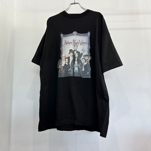 【DEAD STOCK】90s Addams Family アダムスファミリー 映画 ムービー Tシャツ 黒 XL