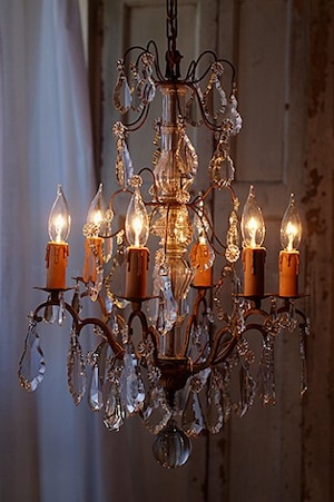 6灯のフレンチシャンデリア-antique french chandelier