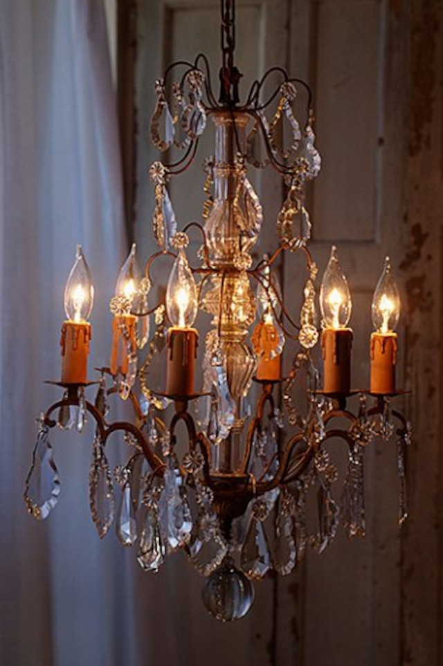 6灯のフレンチシャンデリア-antique french chandelier