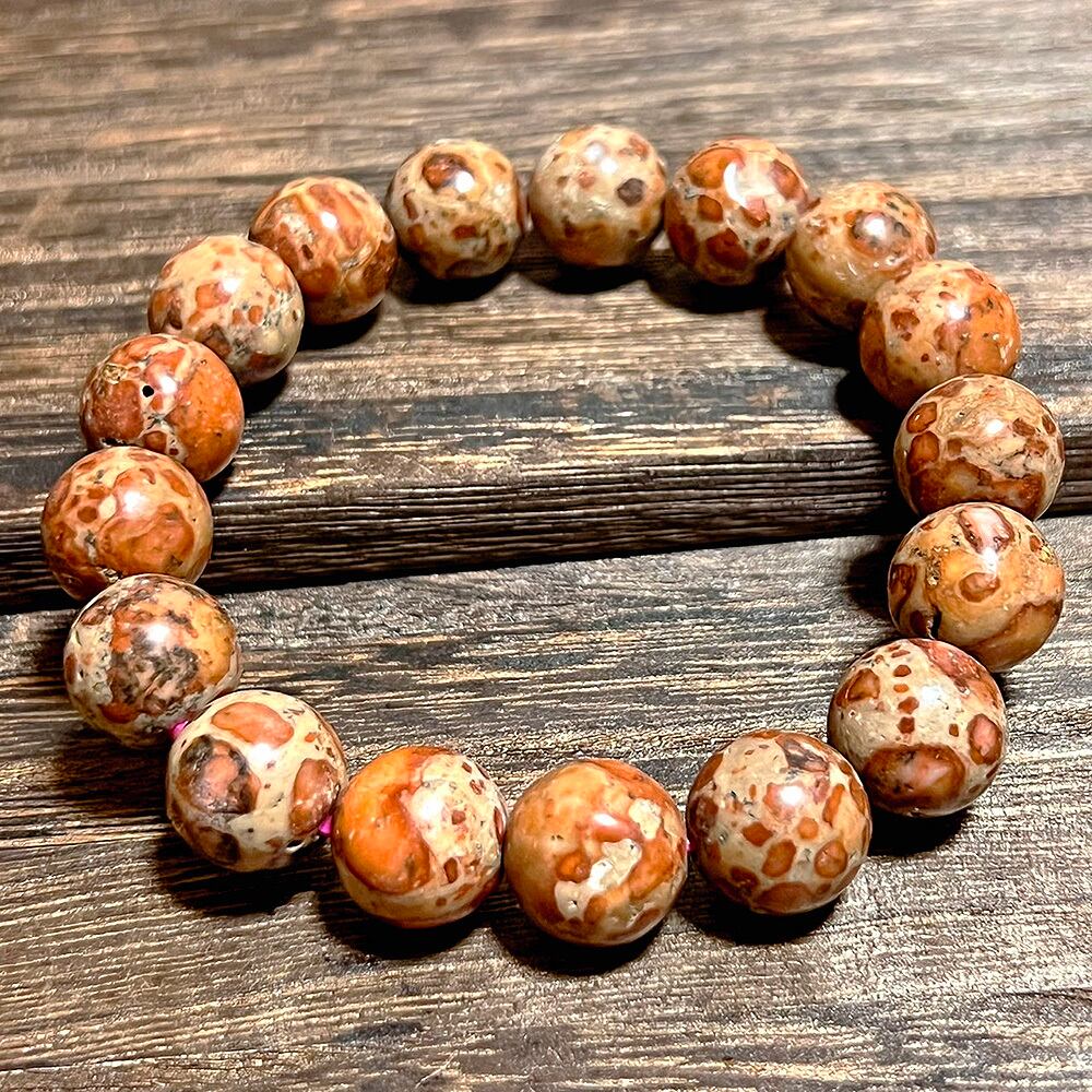 採掘禁止になり超希少!【限定入荷】龍宮舎利 ブレスレット ⑥ 12-13㎜ タイ産 16-17㎝ サイズ変更可能