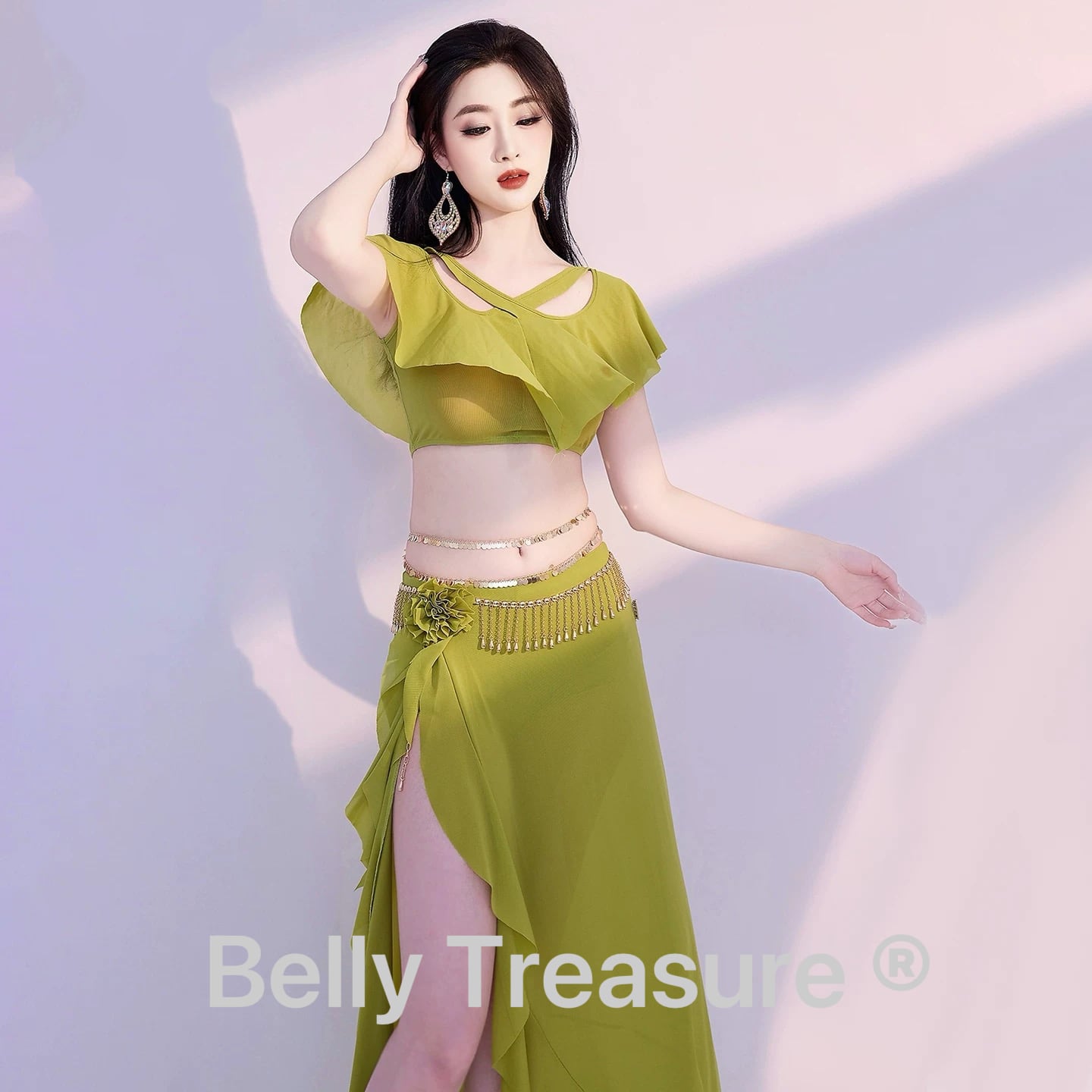 ベリーダンス 3カラー レッスンウェア MDW DS168 202506 | Belly
