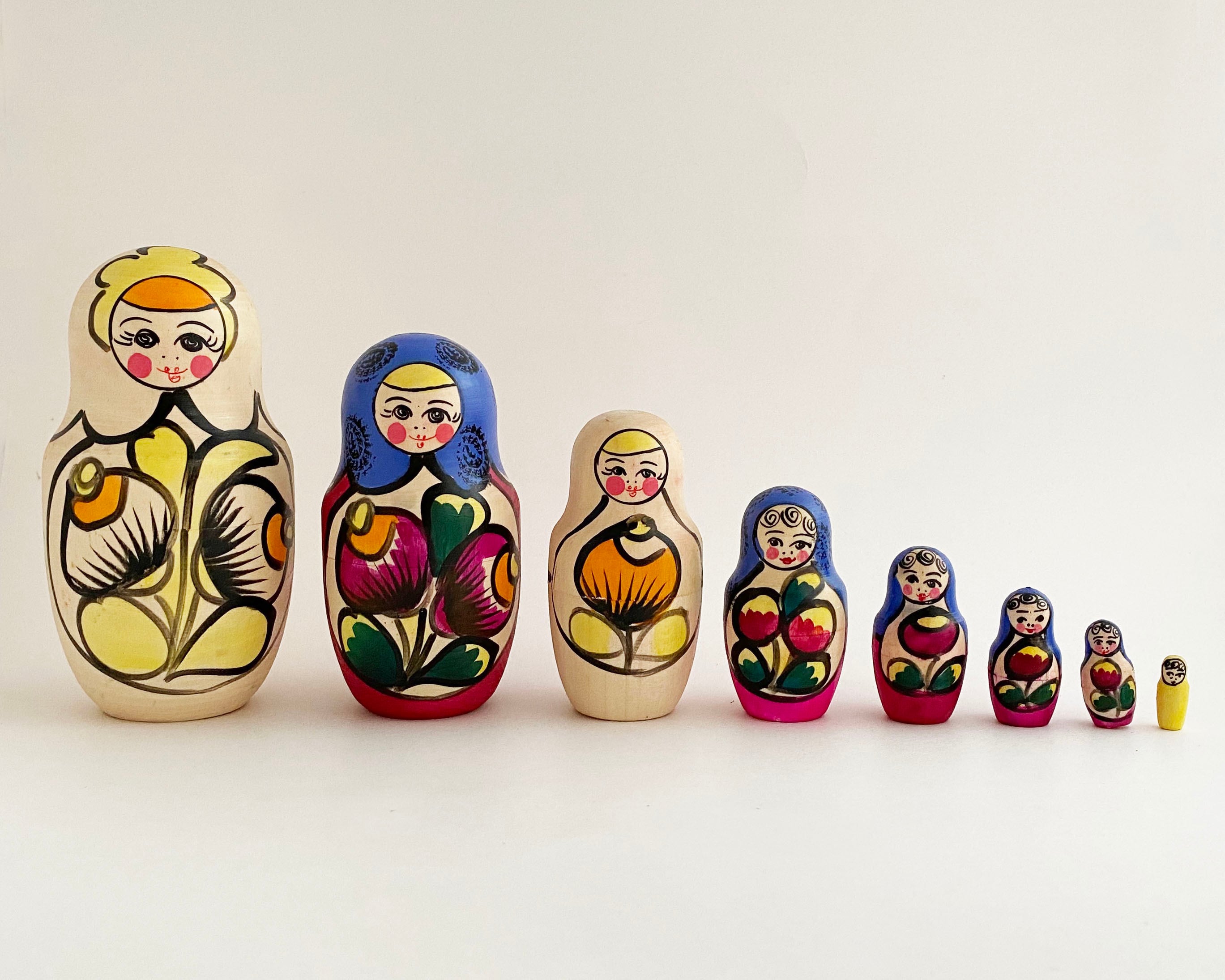 シンプル マイダン産マトリョーシカ / 8個組