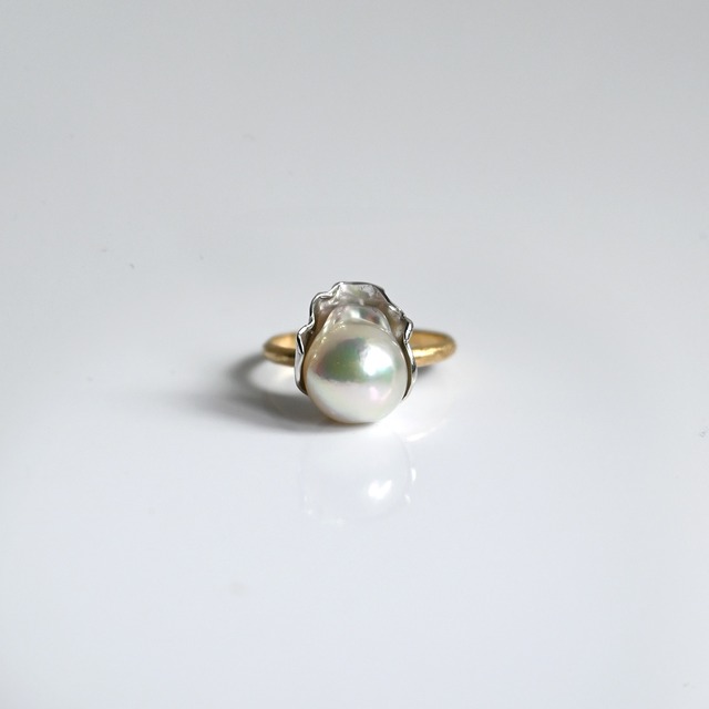 K18 BABY OYSTER RING 12号