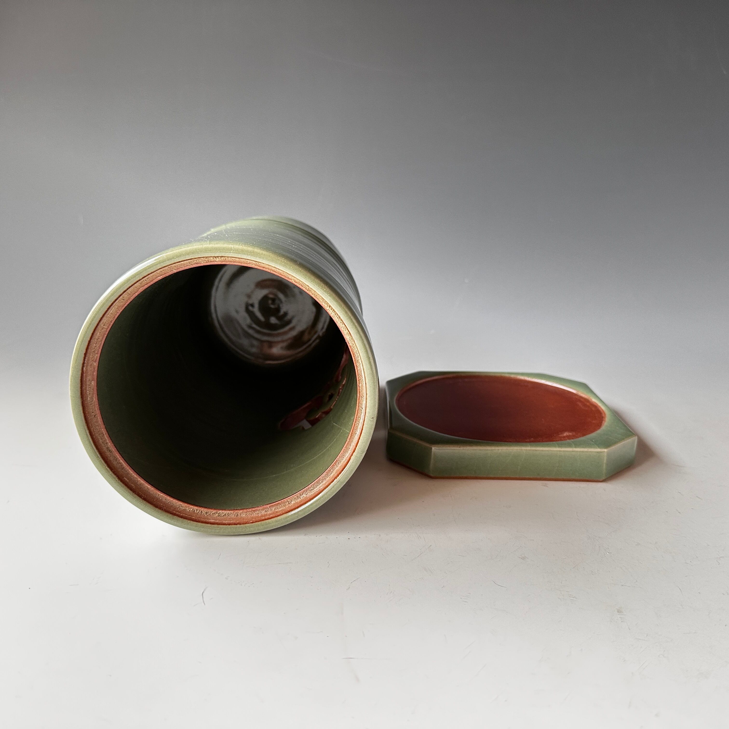 茶道具 村田亀水 青磁 涼炉 煎茶道具 京焼 茶器 煎茶器 陶芸 | 茶道具 