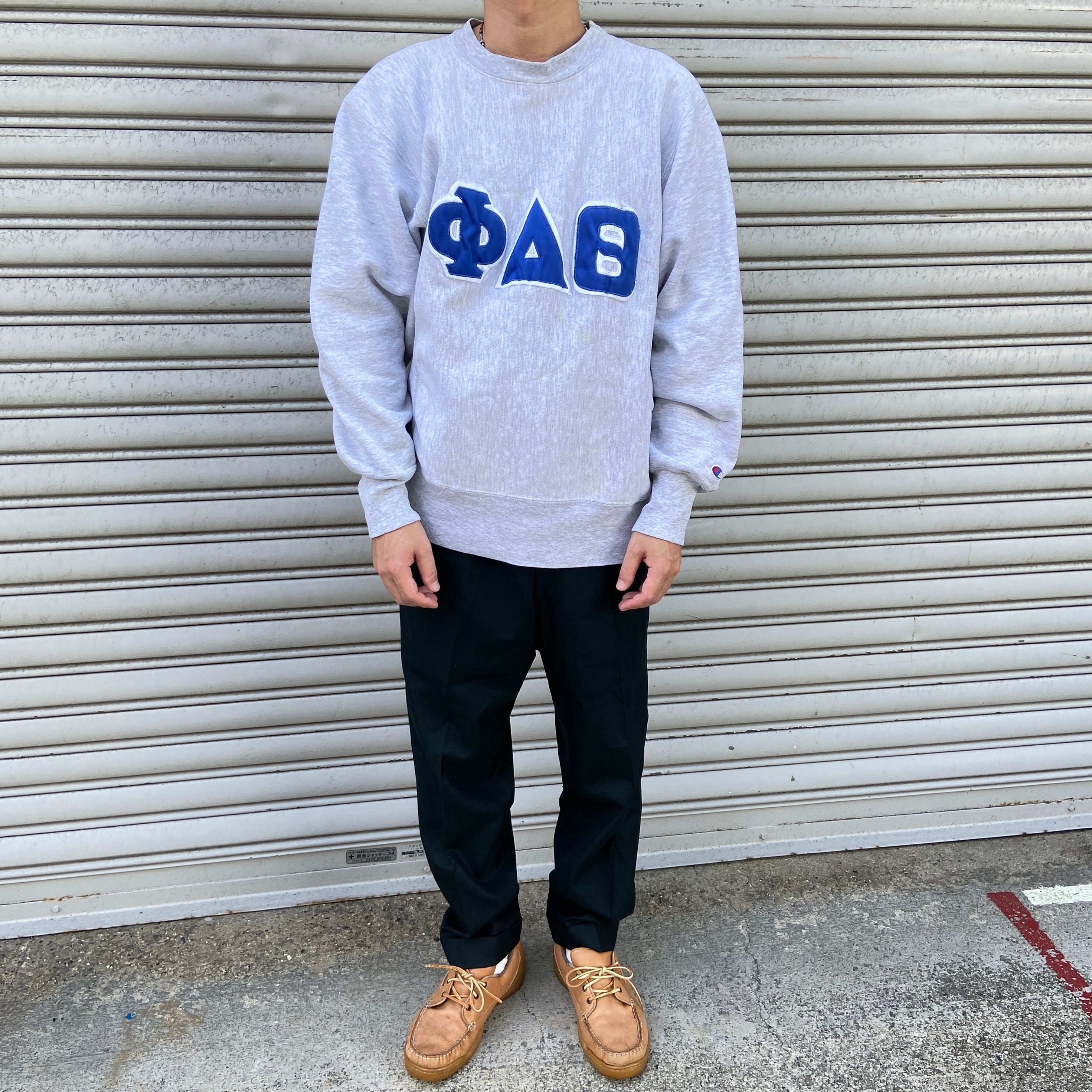 80s USA製 Champion リバースウィーブスウェット トリコタグ L | 古着 