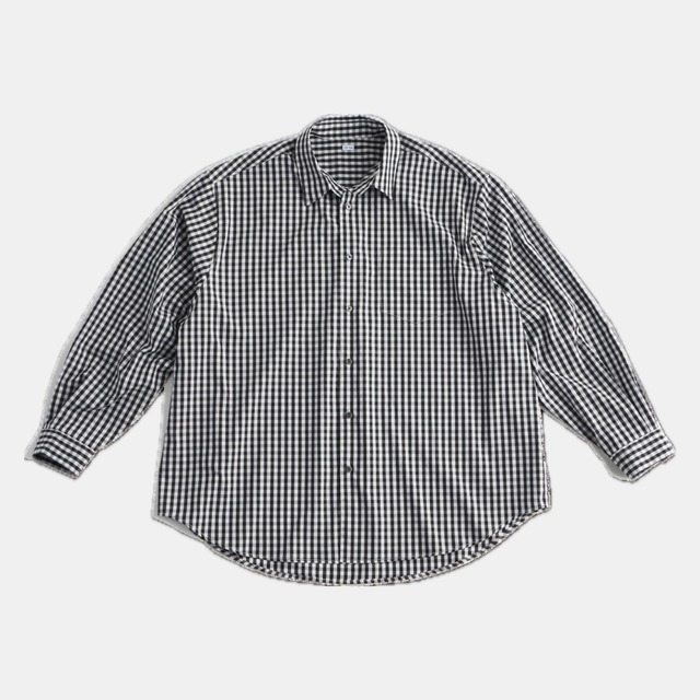 【THE DAY】NEW GINGHAM STANDARD SHIRT_BLACK