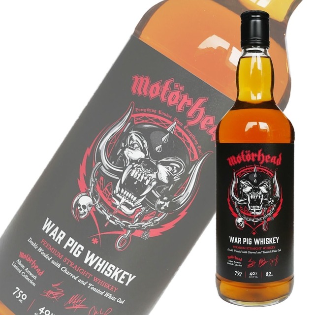 モーターヘッド ウォーピッグ プレミアム・ストレート・ウイスキー 750ml 40度 ライウイスキー スパイシー ダブルウッド製法 WHISKEY