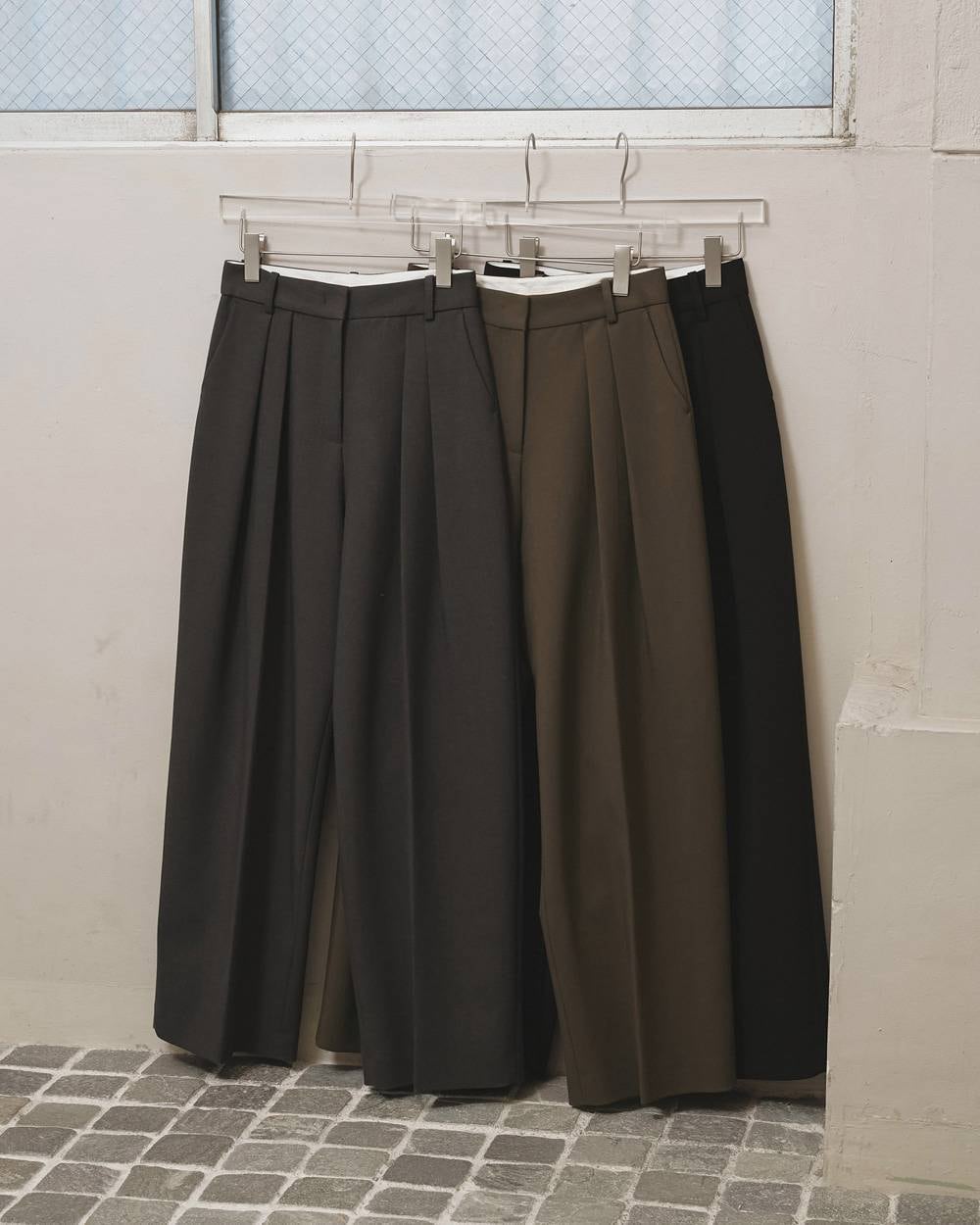 TODAYFUL Bonding Wide Trousers ボンディングワイドトラウザーズ