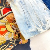 【sleevekimonojk52】着物デニムジャケットSLEEVE KIMONO DENIM JACKET