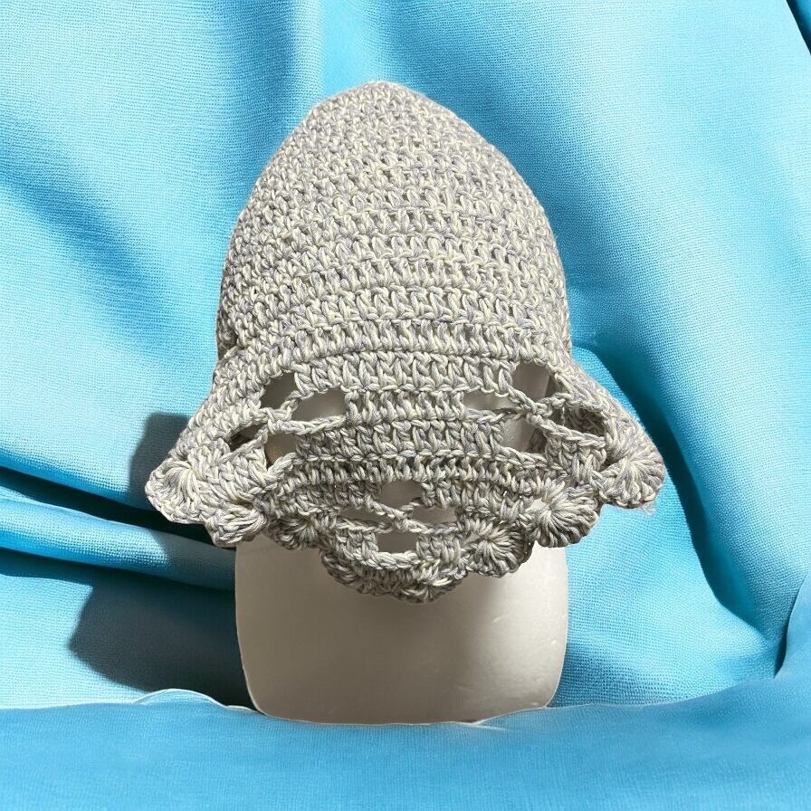 編み込みバブーシュカ　キノコちゃん 編み込みバブーシュカ キノコちゃん