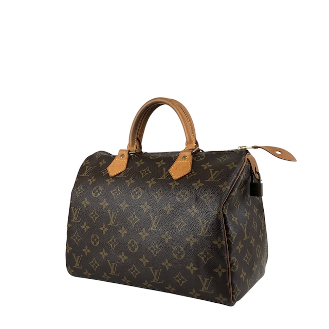 LOUIS VUITTON ルイヴィトン モノグラム ハンドバッグ ブラウン PVC レザー スピーディ30 M41108 ボストン vintage ヴィンテージ オールド 5ah28h