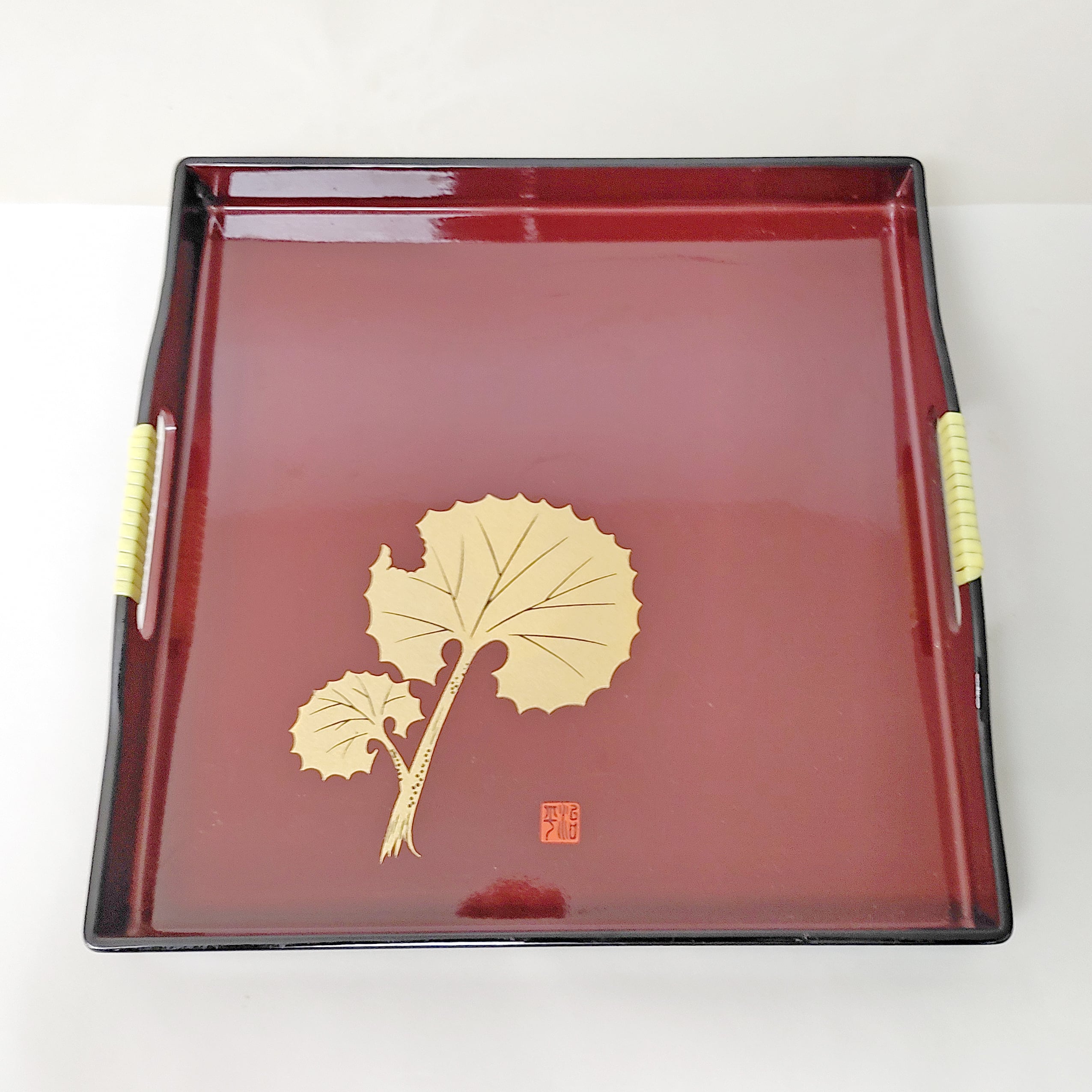 お運び盆・お盆・角盆・トレー・漆器・No.230226-16・梱包サイズ80