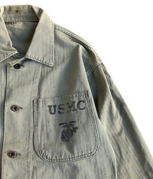 Vintage 40s HBT P-47 jacket -USMC-