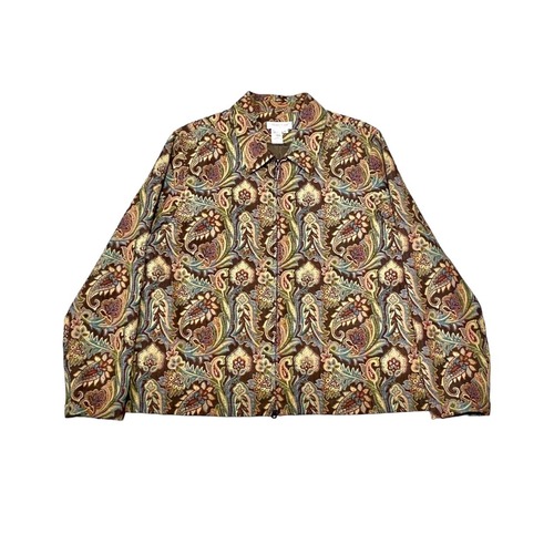 Vintage - Paisley Jacquard Zip Jacket (size-XL) ¥14000+tax