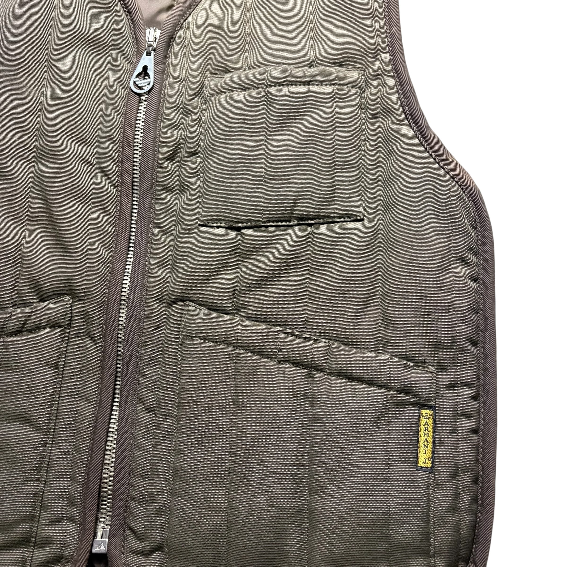 vintage ARMANI JEANS knit switching work vest | NOIR ONLINE