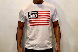 ONESHOTDOWN USA国旗デザインTシャツ
