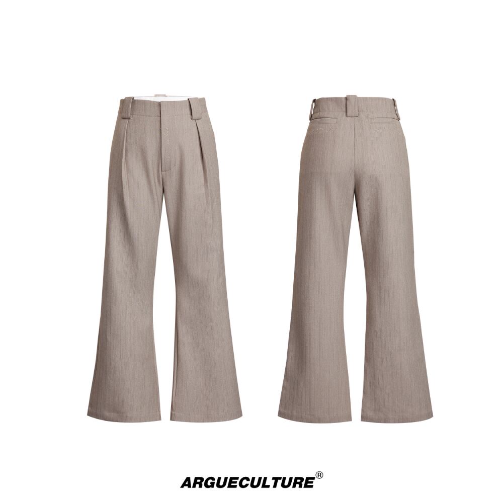 パンツ ARGUE CULTURE Pleats Flare Trousers Argue Culture Pleat Flared Trousers